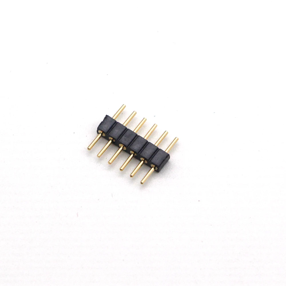 10 шт. 4Pin 5Pin 6PIN иглы RGB RGBW + CCT коннектор адаптер мужской двойной вставкой для 5050 3528
