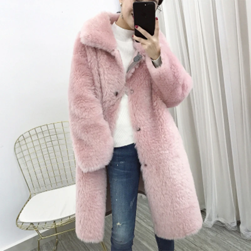 Парка новинка длинная 2020 пальто с натуральным мехом двусторонняя Меховая зимняя