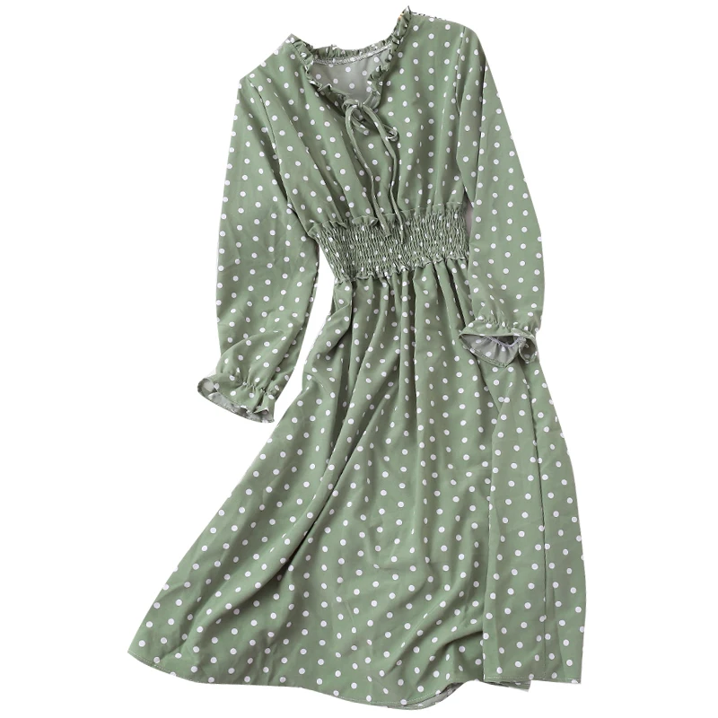 2019 новые модные женские темпераментные длинные платья с рукавами фонариками