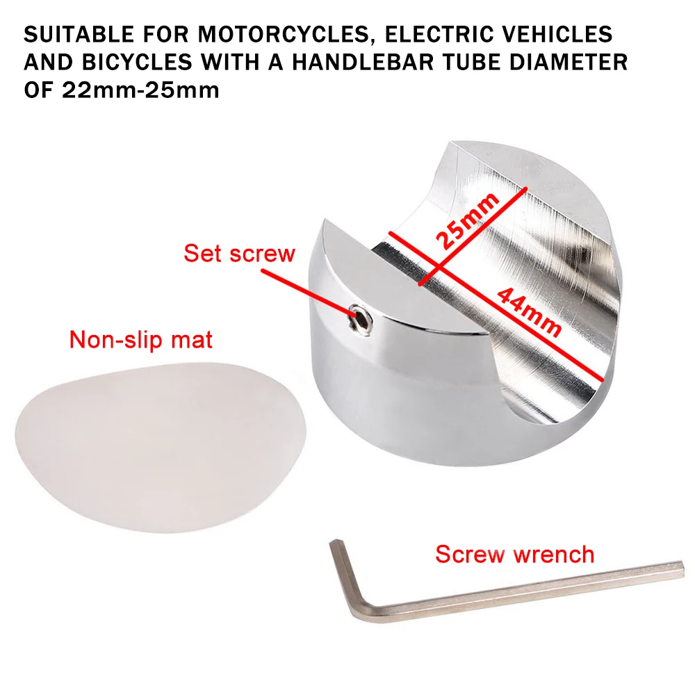 Алюминиевый руль для мотоцикла водонепроницаемый термометр с черным