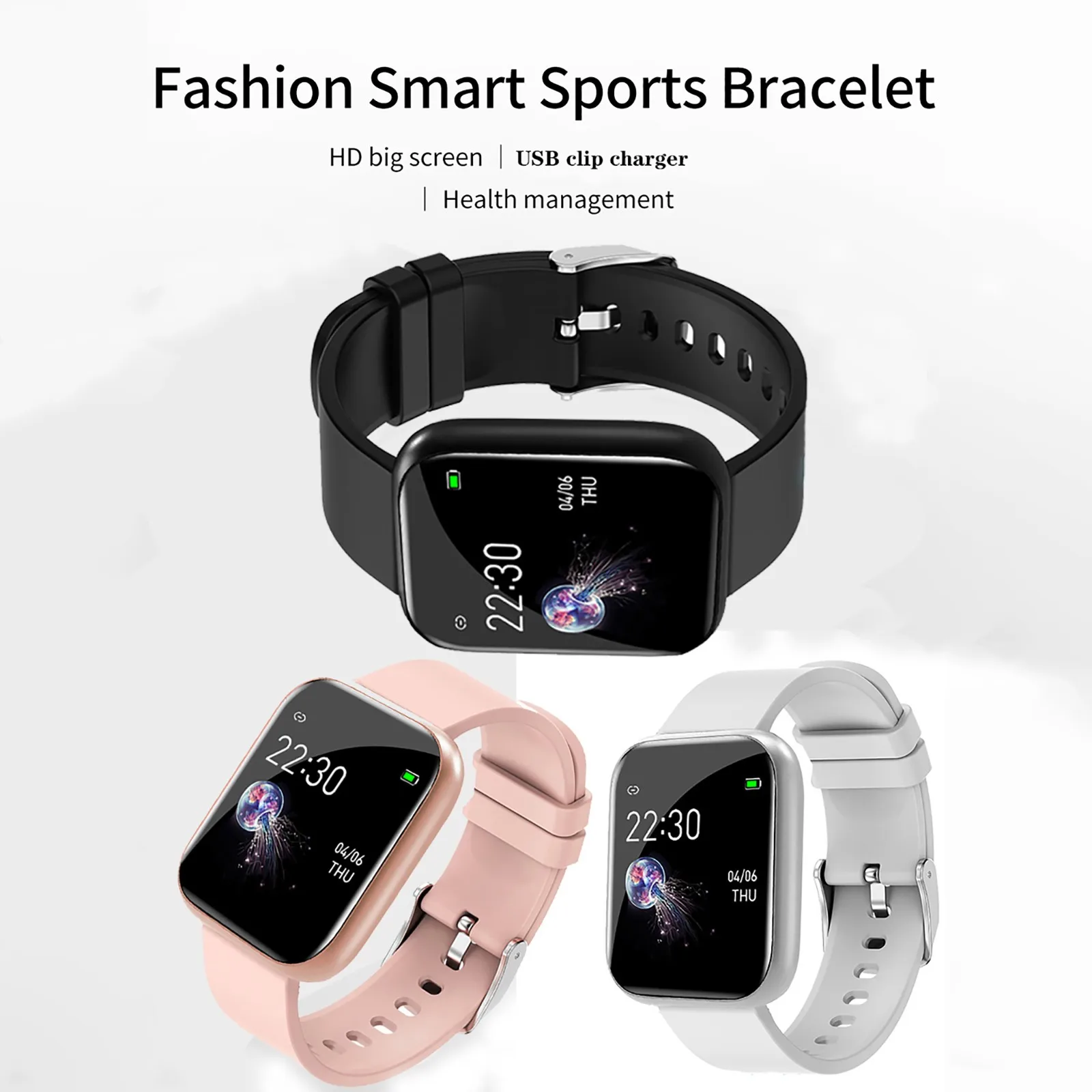 I5 Smart Watch Sport Waterproof Heart Rate Blood Pressure Monitor Bluetooth Men Women Smartwatch For Android IOS PK apple watch |