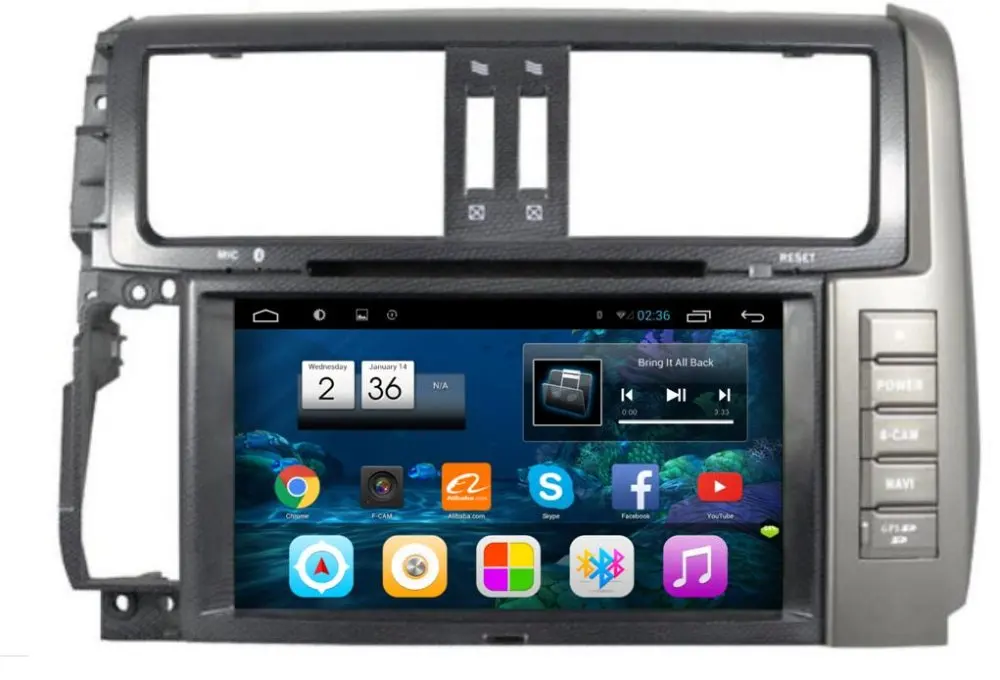 Carplay 8 ядерный дюймовый Android 1 аудио автомобиля для Toyota Prado 2010 2013 с DVD стерео Vedio GPS Navi