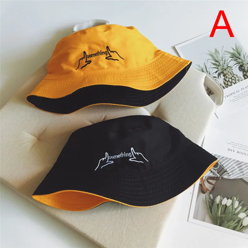 

Unisex Summer Foldable Bucket Hat Women Outdoor Sunscreen Cotton Fishing Hunting Cap Men Double-Sided Sun Prevent Hats