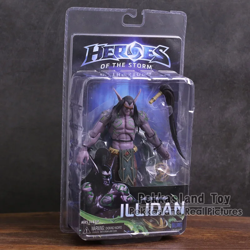 NECA &quotHeroes of The Storm&quot иллидана ПВХ фигурка Коллекционная модель игрушки 7 &quot18