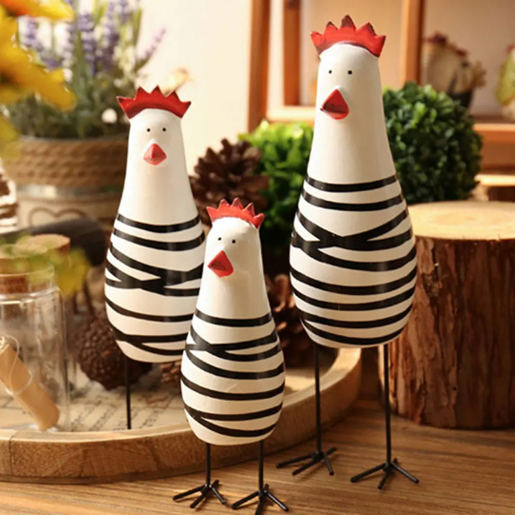 

Living Room Home Decoration Accessories Nordic Home Decor Figurines Desk Decoration Shelf Chicken Statue Ornament Flat Miniature