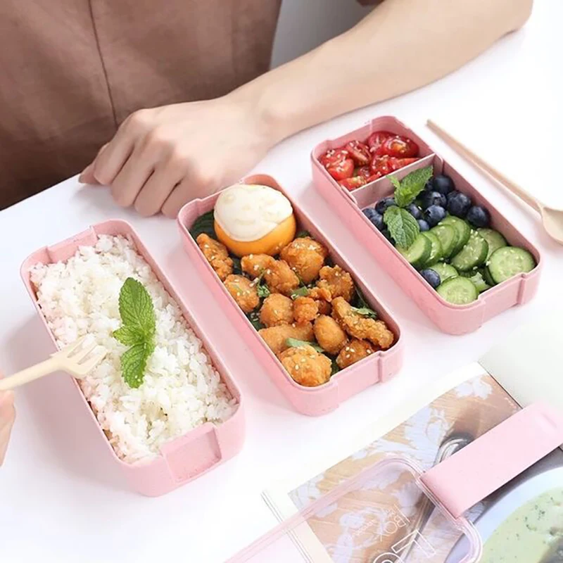 Bento Lunchbox для детей коробка школьных бенто японский портативный контейнер еды