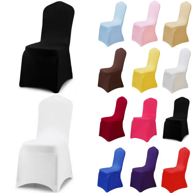 12 плотная Цвета современный стрейчевый спандекс складные чехлы для стульев