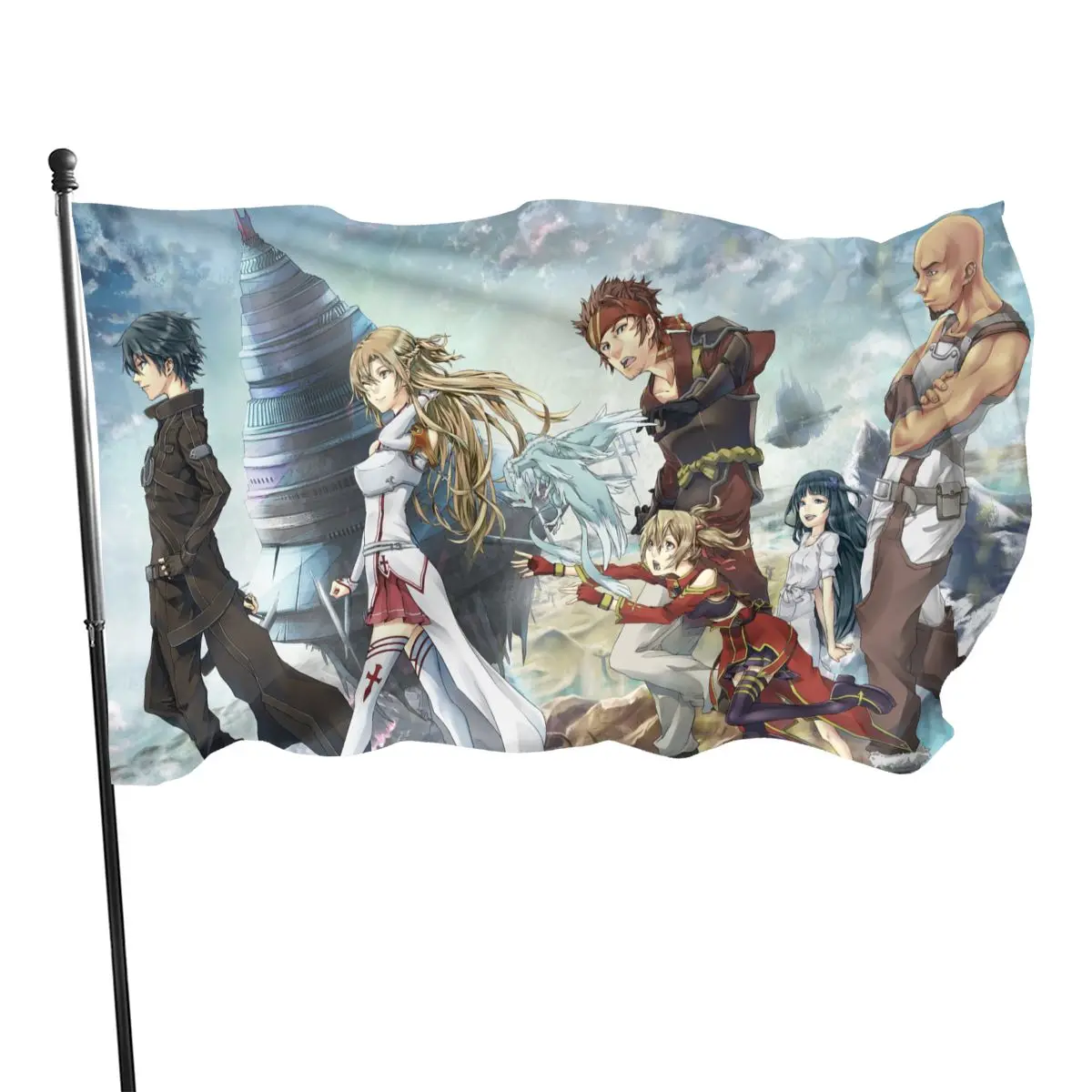 

90cmX150cm Anime Sword Art Online Pattern home decoration flag