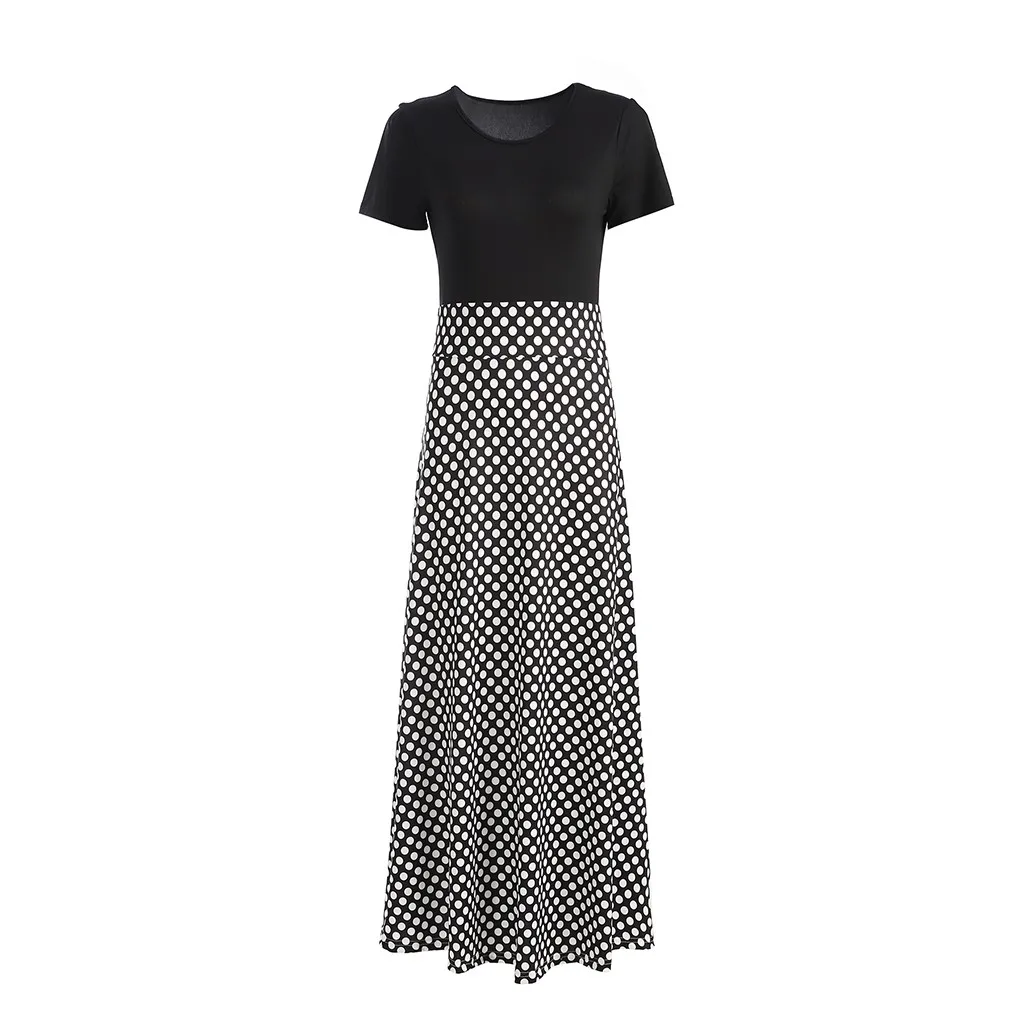 Летнее женское платье с коротким рукавом принтом Boho Пляжное цветное оборками