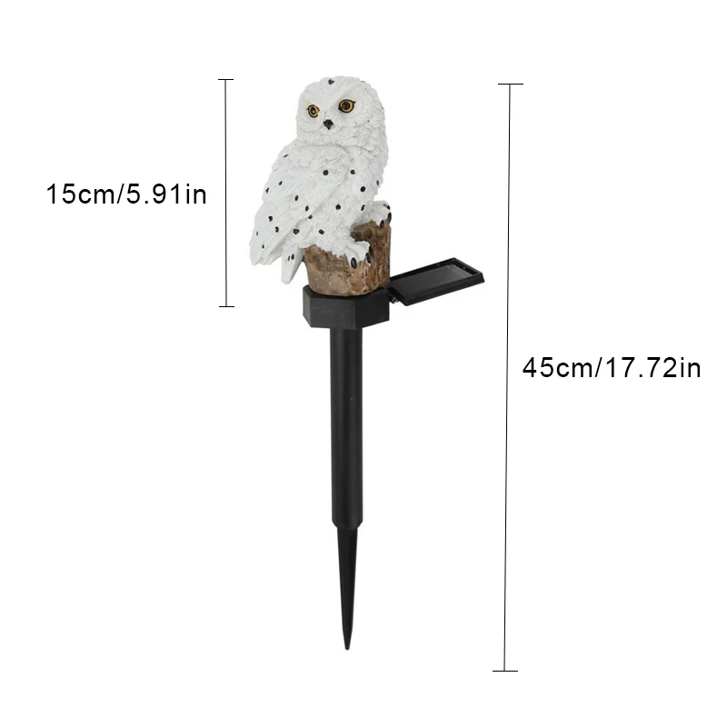 Solar Owl Light LED Panel Fake Waterproof IP65 Outdoor Powered Led Path Lawn Yard Garden Decoration Lamps |