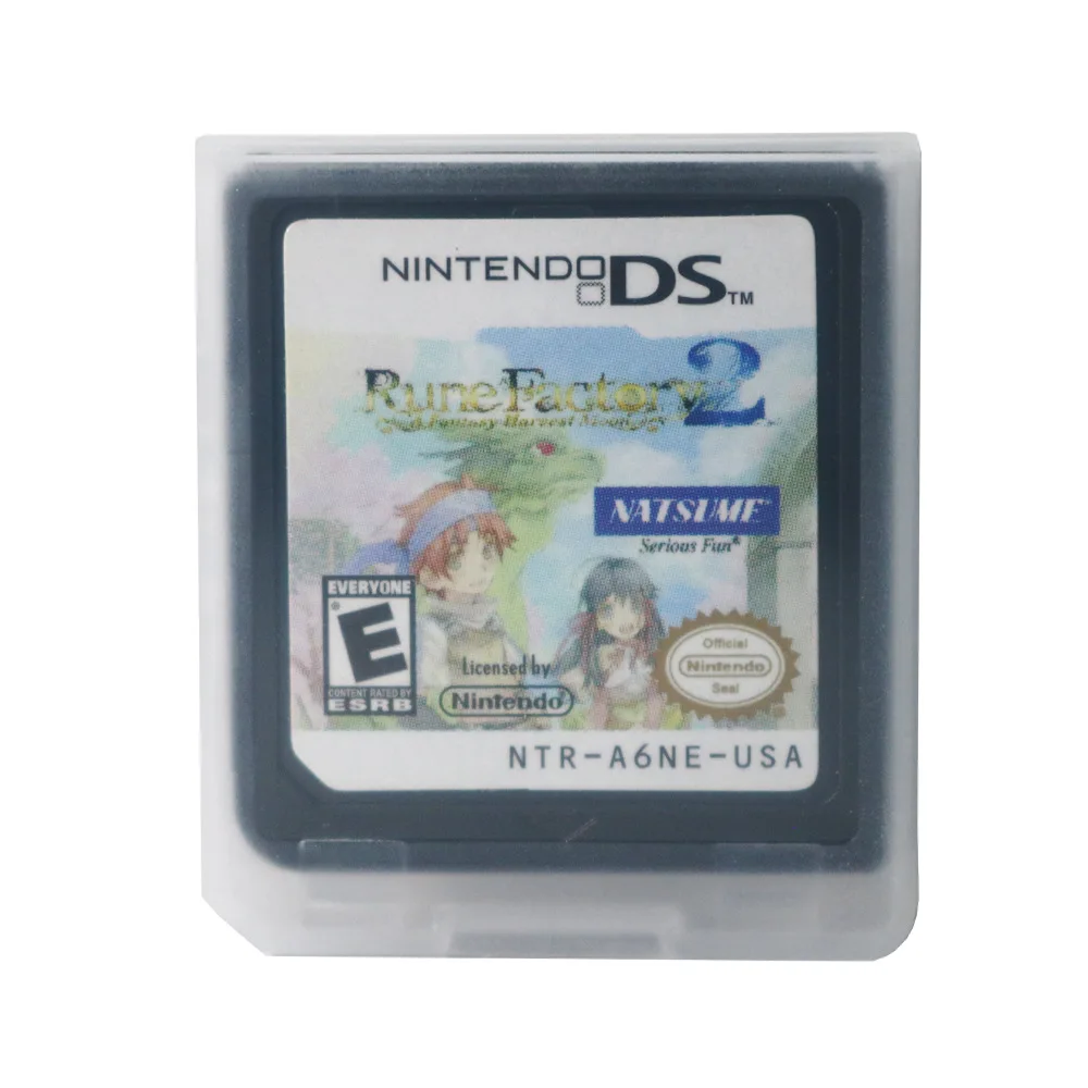 NEW Rune Factory 2 3 A Fantasy Harvest Moon Version Games английская версия идеальная работа для DS NDSL |