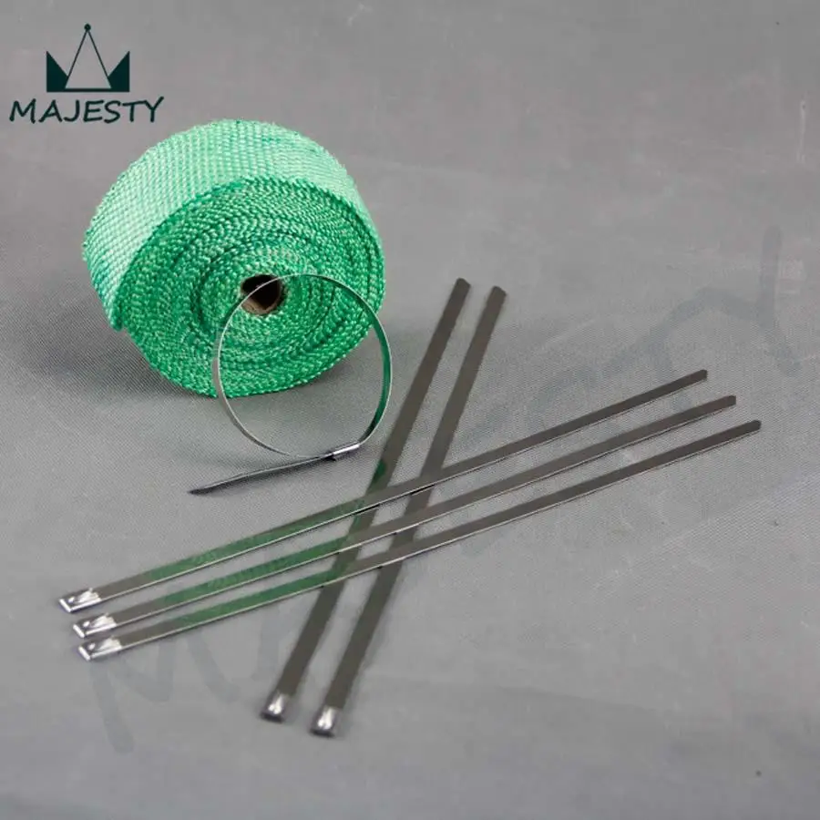 10 м 30 футов выхлопной коллектор турбоколлектор нижняя труба тепловая обмотка +