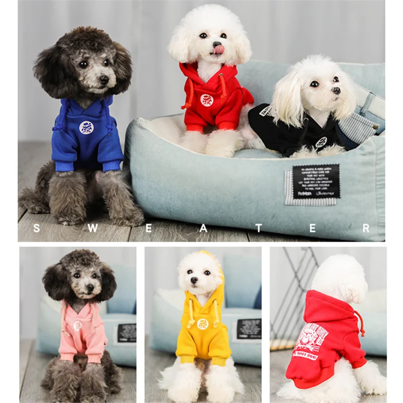 Новинка одежда для домашних животных толстовки щенков свитер собак кошек теплый