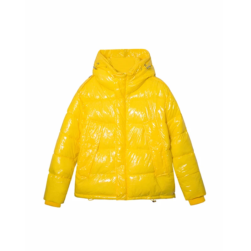 

Streetwear Hooded Parkas Female Plus Size Thick Warm Down Cotton Coat 2020 Yellow/white/black/orange Women Winter Jacket