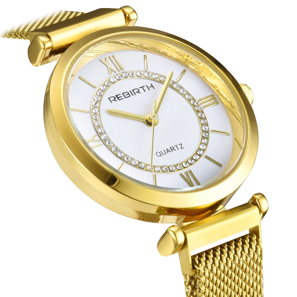 Золотые часы для женщин Топ Роскошные Брендовые Часы мужчин и Стразы ЖЕНСКИЕ