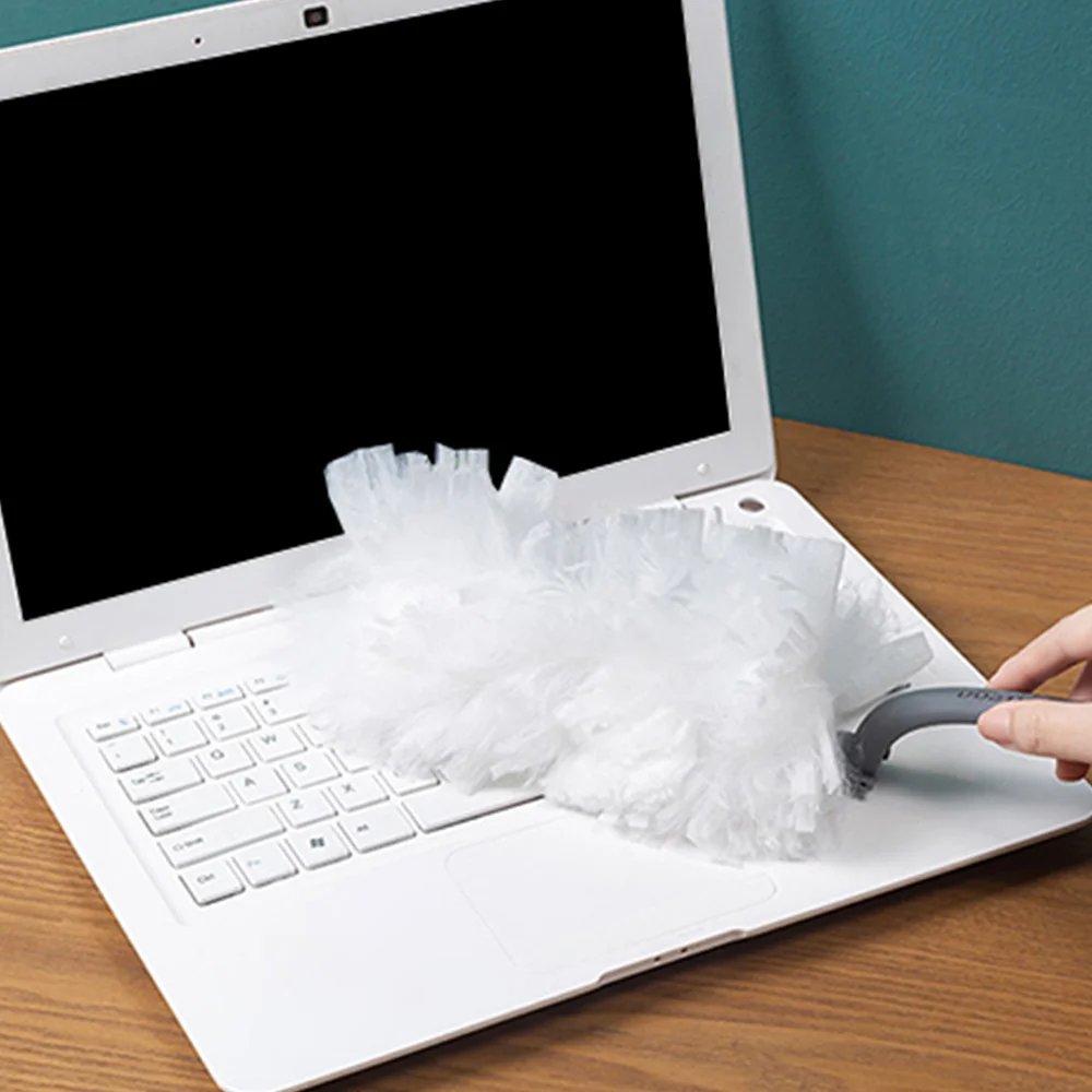 

Home Car Fluffy Hand Duster Dusting Cleaning Brush With 10Pcs Replacement Head