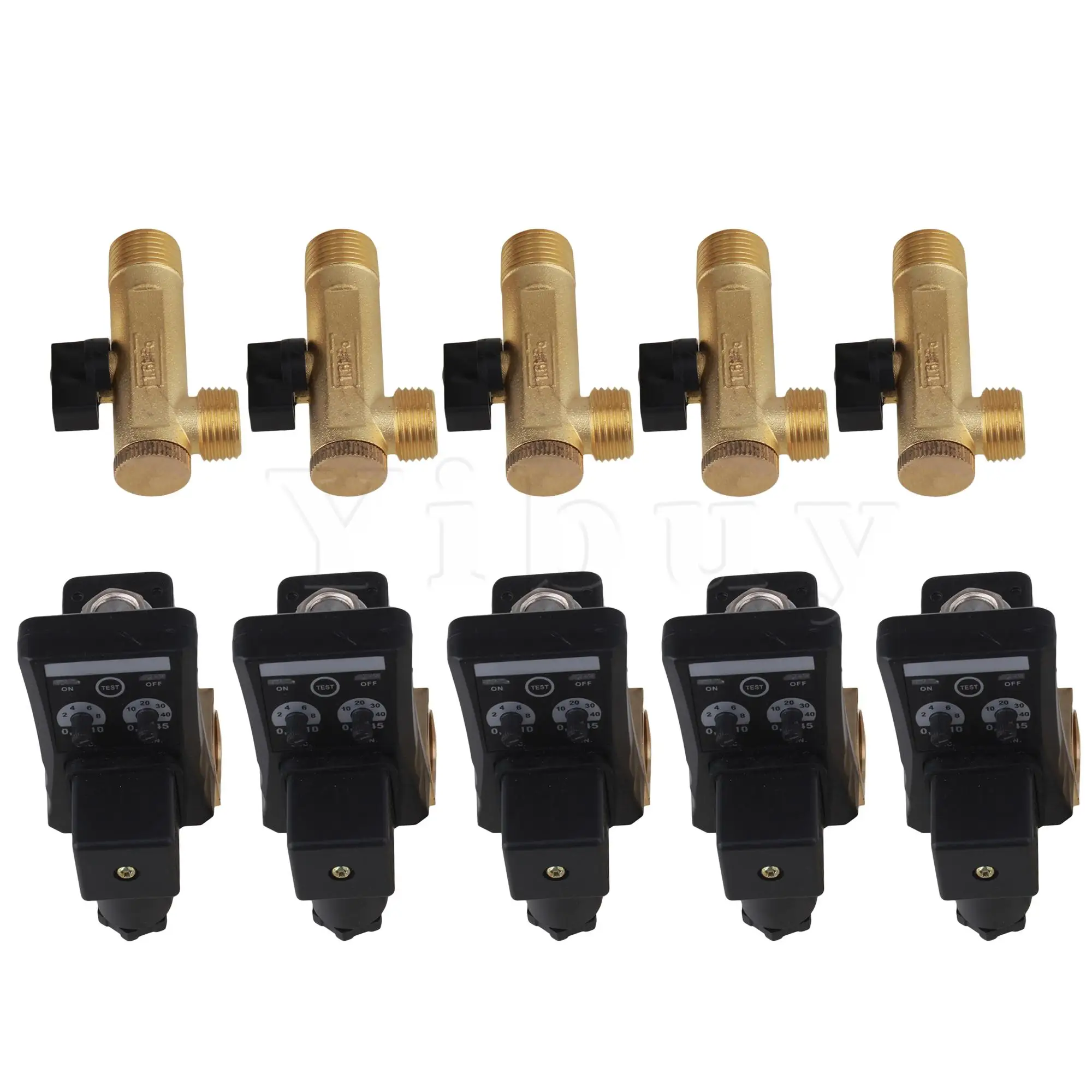 

5 x Пластик & Латунь отдельно автоматические 1/2 "дренажного клапана AC110V