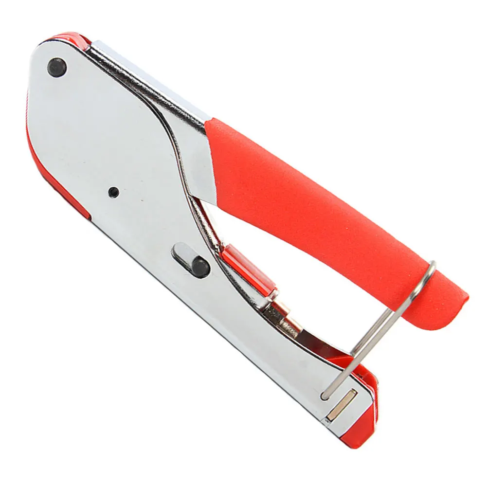

Coax Crimping Tool RG59 RG6 Coax Compression Terminal Crimper F-type Connector Pliers Coaxial Cable Stripper Network Clamp