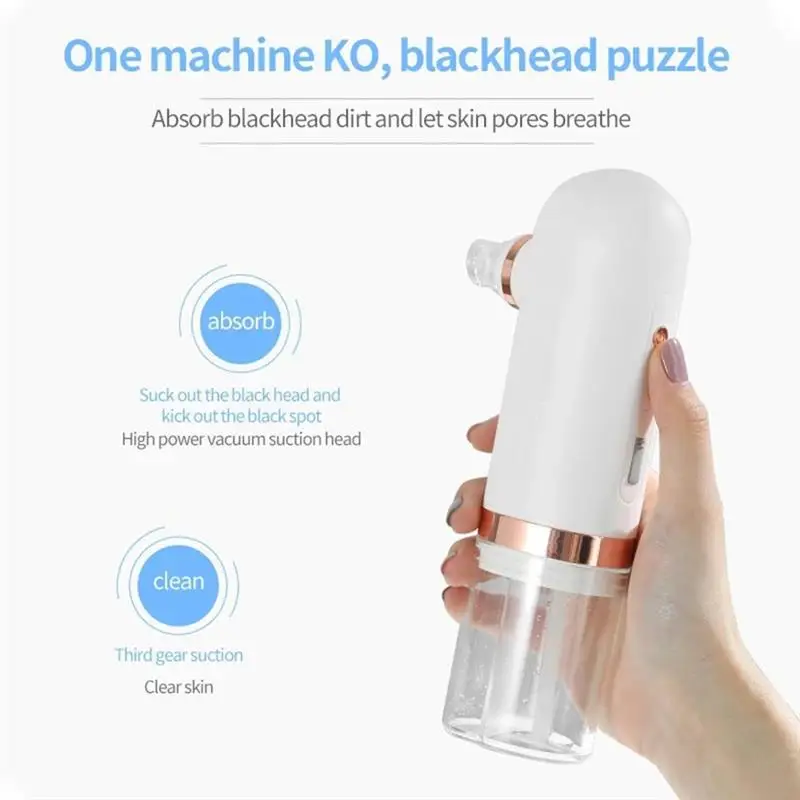

USB Rechargeable Vacuum Suction Facial Pore Cleaner Electric Blackhead Extractor Tool Personal Care