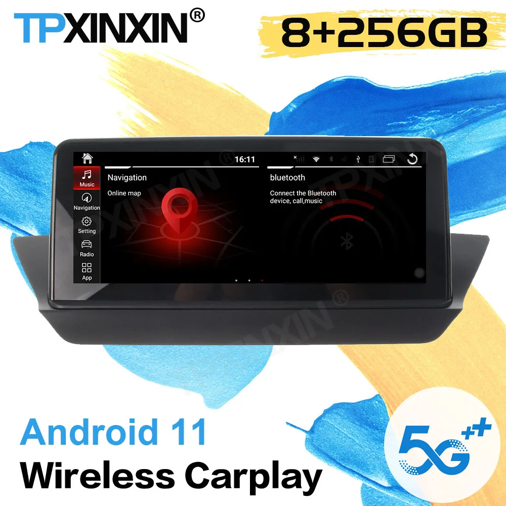 

8+256GB Car Radio Receiver Android 11 For BMW X1 E84 2009 2010 2011 2012 2013 2014 2015 Audio Stereo GPS Video Player Head Unit