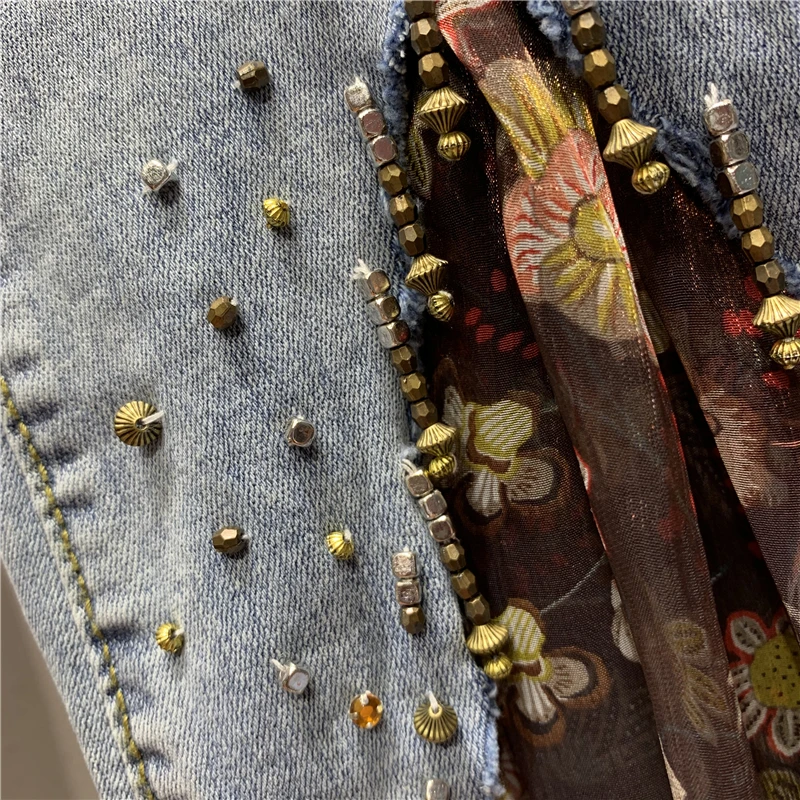 Женские расклешенные джинсы Новинка весна-осень 2020 облегающие укороченные брюки