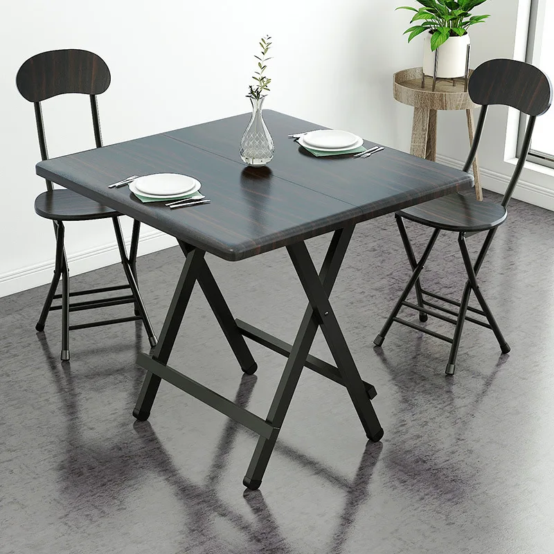 

Folding Portable Table Simple Square Home Dining Table Outdoor Garden Save Space Foldable Laptop Computer Desk 100X60X74CM