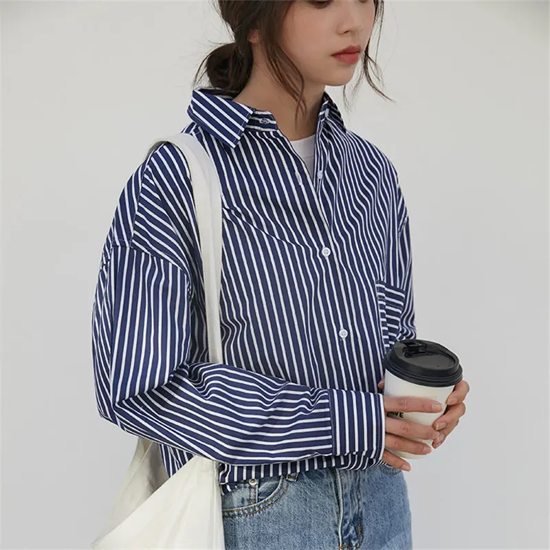 HziriP свободная полосатая офисная Повседневная универсальная НОВАЯ шикарная мода