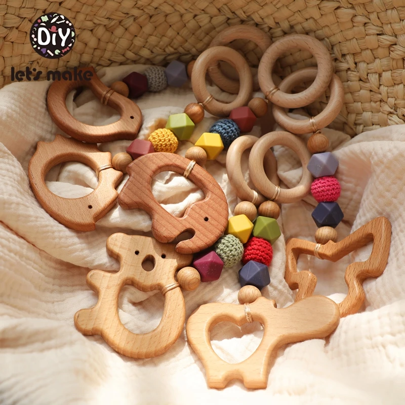 1 шт. силиконовые шестигранные бусины для прорезывания зубов | Мать и ребенок