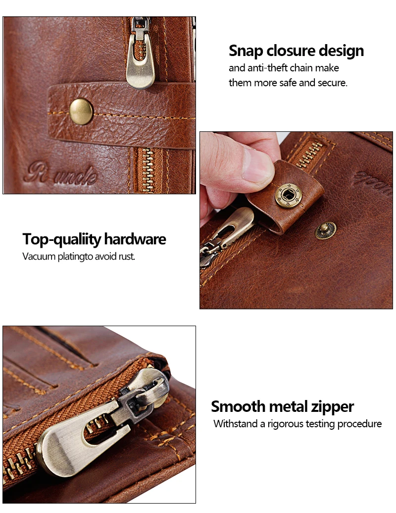 Новинка 2019 дизайнерский кожаный мужской кошелек короткий деловой удобный