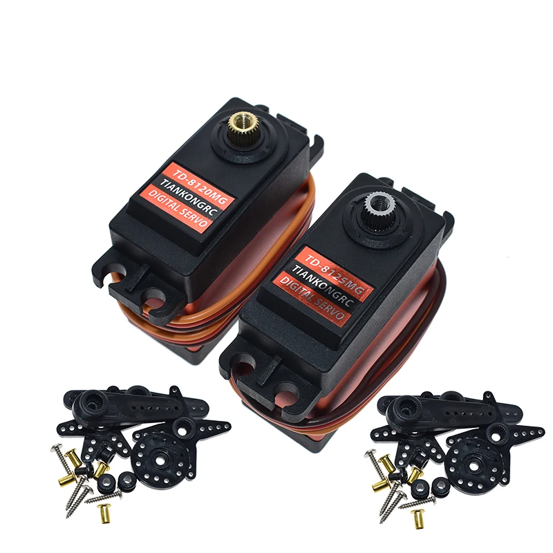 TD-8120MG TD-8125MG Водонепроницаемый металлический Шестерни цифровой сервопривод с 20кг 25кг крутящий момент 180 Угол для RC пульт дистанционного управления Управление модель автомобиля