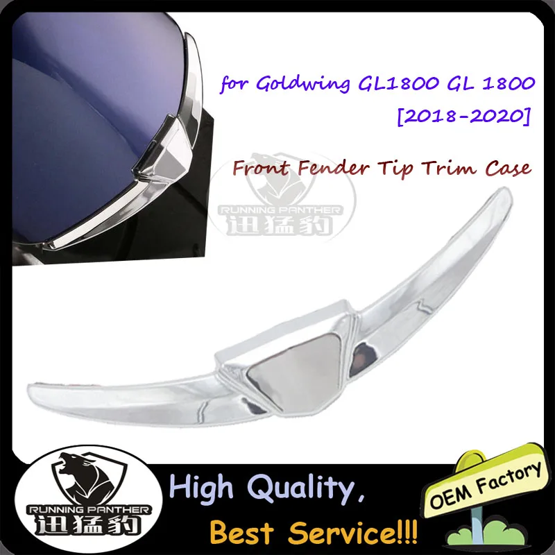 

for Honda Goldwing GL1800 GL 1800 From 2018-2020 Chrome Motorcycle Front Fender Tip Case