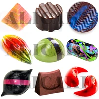 3d chocolate mold polycarbonate sphere capsule chocolate bar mould confectionery cake mold for chocolate bakery baking tools
