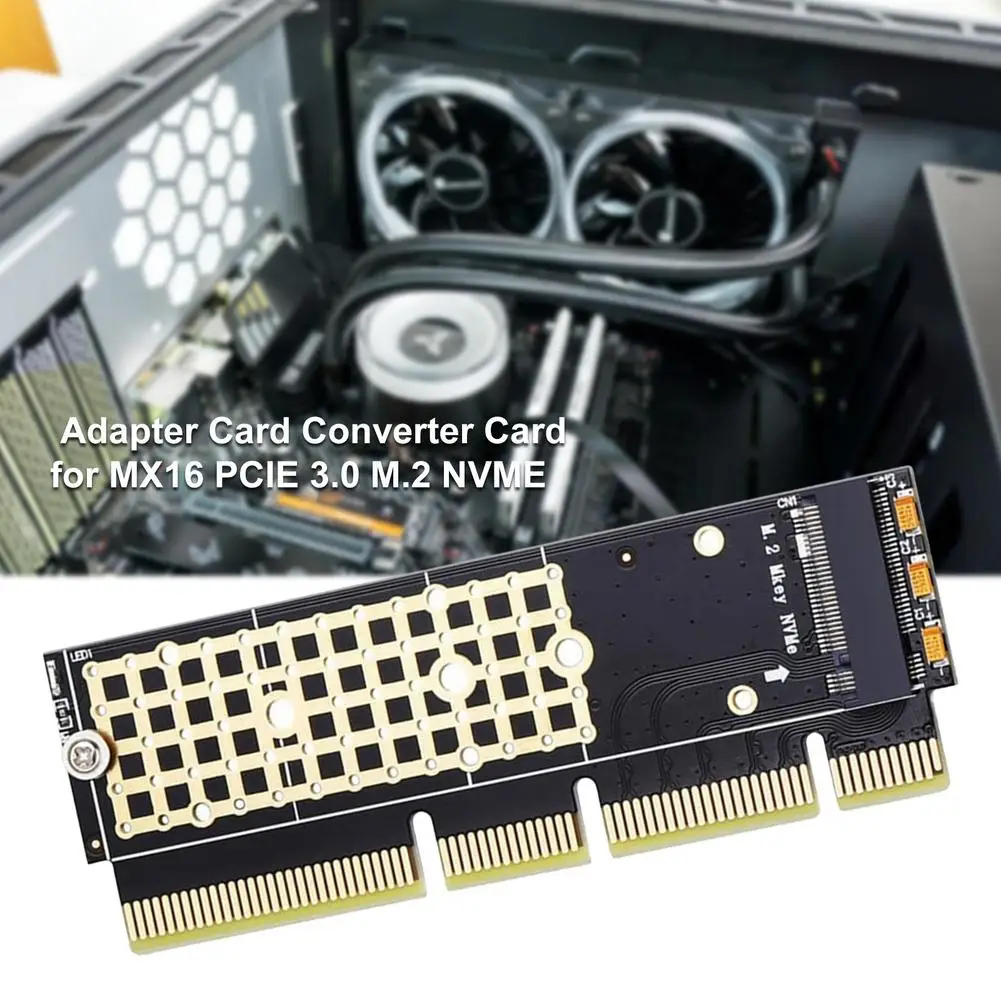 

Adapter Converter Card Mkey Type SSD Hard Disk Expansion Card For MX16 PCIE 3.0 M.2 NVME Full Speed Transfer Card Drop Shipping