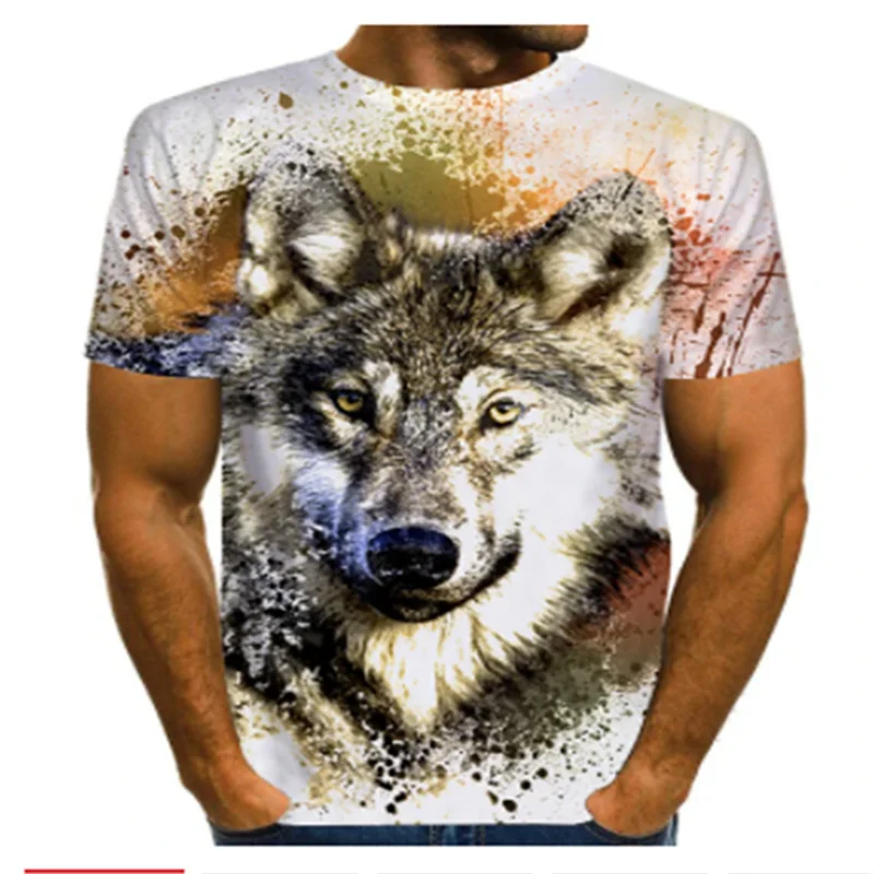 Уличная короткая рубашка с круглым вырезом и манго Повседневная летняя 3d-рубашка