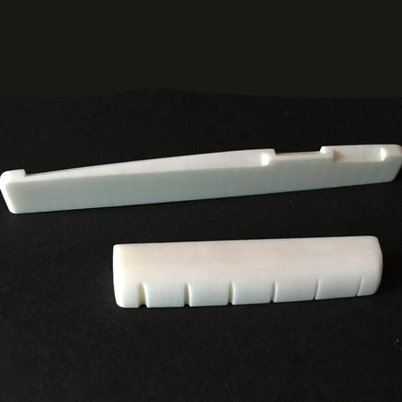 10 шт. Акустическая гитара из настоящего чистого Кость нижний порожек гайка с