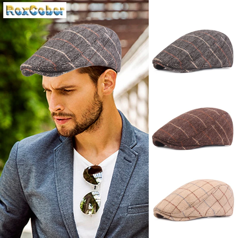 [RoxCober] Оптовая продажа зимняя Клетчатая Шерстяная хлопковая стандартная шапка