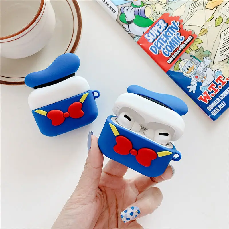 

Disney Donald Duck back view airpods protective sleeve AirPodsPro earphone shell Apple AirPods2 silicone soft shell