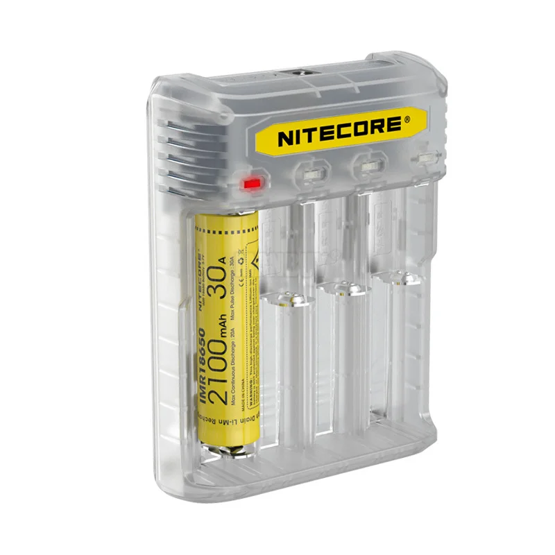 Лидер продаж быстрое зарядное устройство NITECORE Q4 4 Bay 4A Li Ion IMR Nicd CR123A 16340 10440 AAA 14500 18650