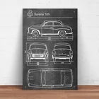 Syrena 105, автомобильный металлический жестяной знак, металлический знак, металлический декор, настенный знак (20 см x 30 см) HNJ63