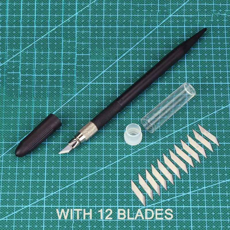 Металлический 12 лезвий резной нож резак для бумаги ремесленный DIY режущий