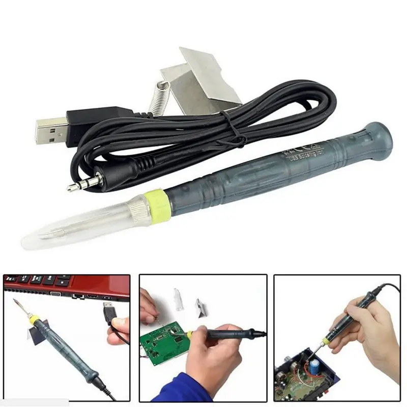 Паяльник Мини USB Электрический портативный паяльник со светодиодным индикатором