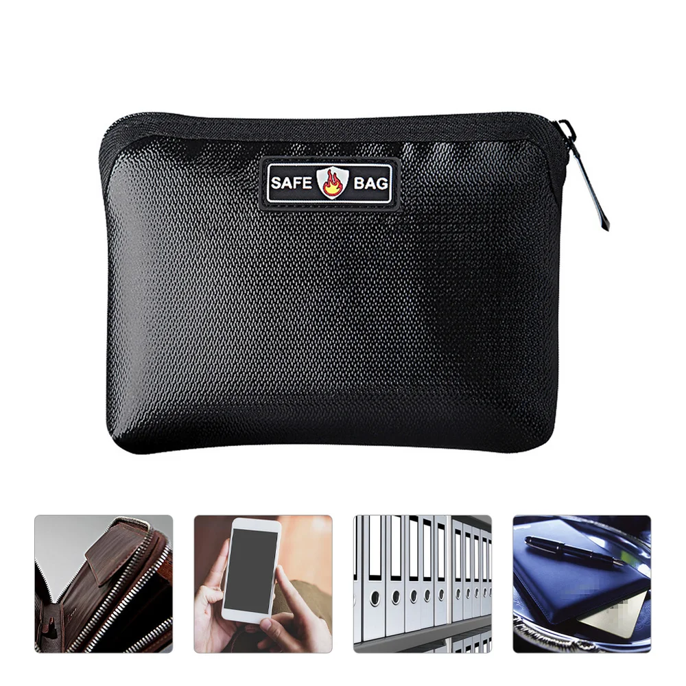 

1pc Multipurpose File Pocket Battery Explosion Proof Bag Portable Storage Bag