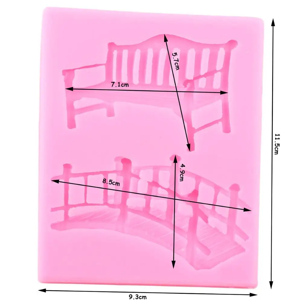 3D ремесло скамейка мост силиконовые формы искусственная глина | Дом и сад