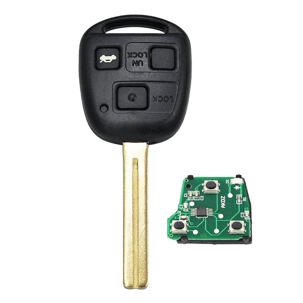 Запасной дистанционный ключ с 3 кнопками 4C Чип 314 4 МГц/плата управления FOB для Lexus