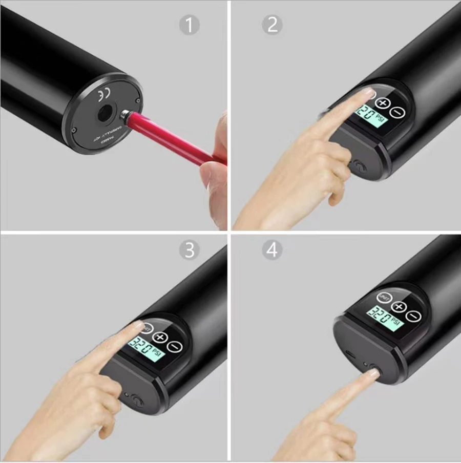 12V 150PSI Portable Car Air Compressor Mini Inflatable Electric Pump for Bicycle Rechargeable With LED Emergency Light | Спорт и