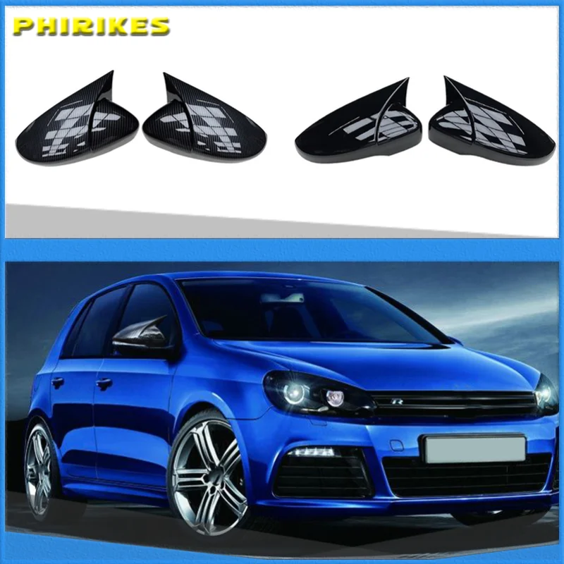 

Mirror Cover Bat Mirror Cover For Volkswagen Scirocco Mirror Cover Piano Black 2 pcs Left-Right 2008-2017