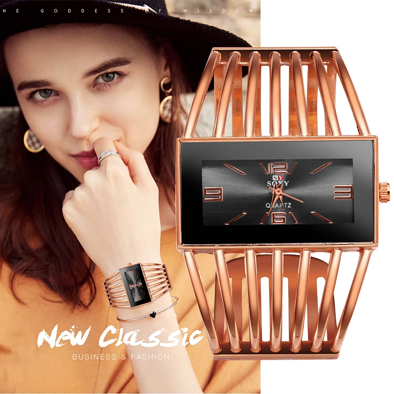 New Minimalist style Quartz Watches Women Luxury Bracelet Watche Ladies Dress Creative Clock Watches 2019 New Relojes Mujer
