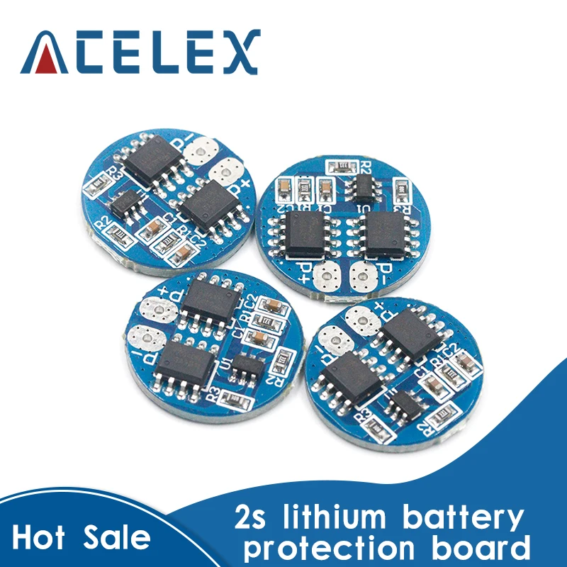 

2S 5A Защитная плата bms pcm для зарядки литий-ионных аккумуляторов 7,4 В 8,4 в 18650