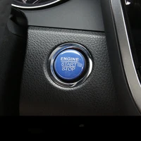 car styling accessories automotive interior stickers new aluminium alloy engine button cover ring trim for toyota camry 2018