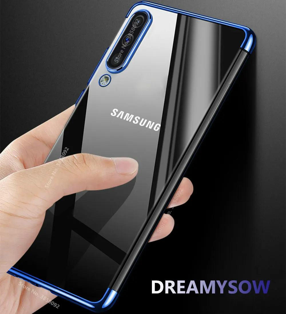 Мягкий чехол из ТПУ для samsung Galaxy A50 A30, чехол для samsung A10 A20 A40 A70, силиконовый роскошный чехол с покрытием для Galaxy A7, чехол